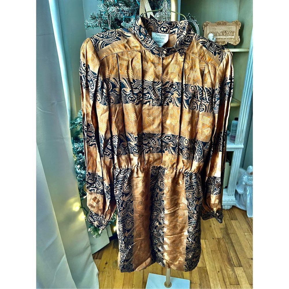 Francesca De DAMON FOR STARINGTON 100% silk dress size 8